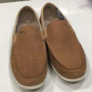 Tommy Bahama Thackeray Tan Leather Loafers Men’s Size 8 EUC